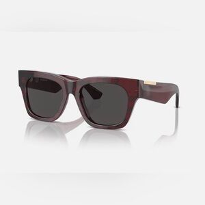 Burberry Elegant Check Red Dark Grey Sunglasses BE4424F       52-18-140 3N.  NIB